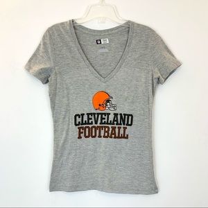 NFL Cleveland Browns Football team apparel v-neck tee
